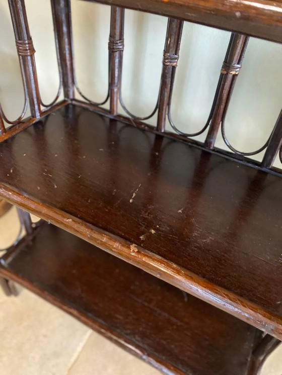 Vintage rattan shelf – Shelving unit, Wicker (photo 12 of 15)