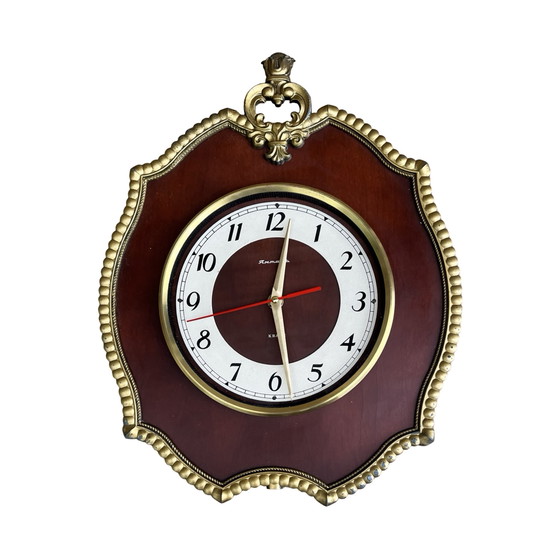 Image 1 of Russian retro wall clock, Jantar USSR, 1970s.