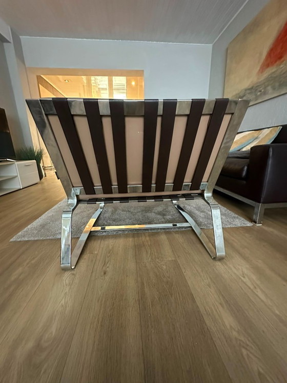 Minotti Delaunay Fauteuil Leren Beige Vintage – Fauteuils d'appoint, Leather (photo 4 of 8)
