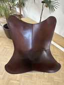 Cuero leren vlinderstoel - chrome - Oak