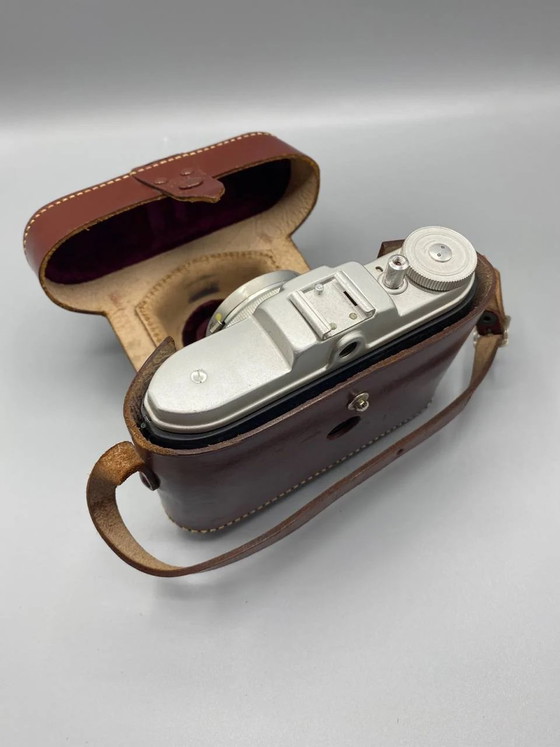 Vintage Agfa Isola I camera with original leather case, Germany – Decorative Objects, Velvet (photo 3 of 6)