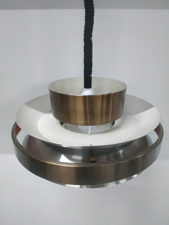 Image 1 of Scandinavian-style ceiling-design ring lamp by Herda, 1960s-70s (adjustable in height)