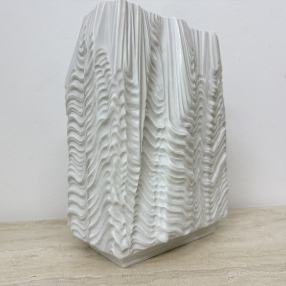 Image 1 of Rare Large Porcelain 'Kaskade' Vase – Martin Freyer for Rosenthal Studio Linie 1966