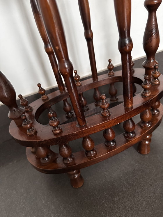 Image 1 of Paragüero antiguo de madera torneada, ca. 1900