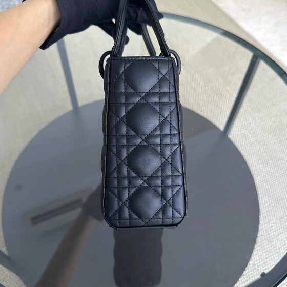 Image 1 of DIOR LADY SMALL MYABC FLAP - PELLE DI VITELLO CANNAGE CON FERRAMENTA NERA