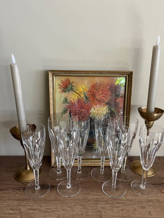 Val Saint Lambert 8 Pieces – Glass & Decanter, Crystal, Glass (photo 3 of 11)