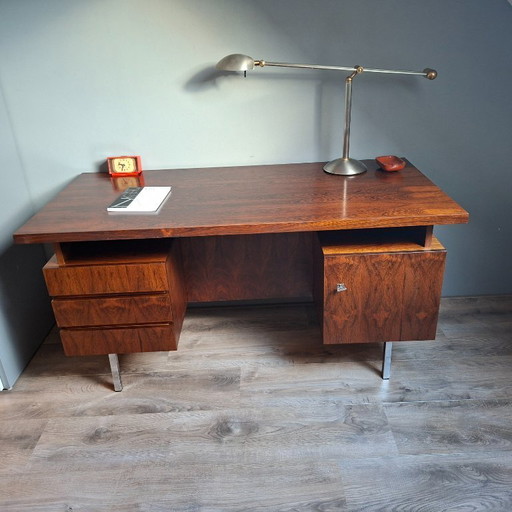 Vintage rosewood executive desk from the 1960s
