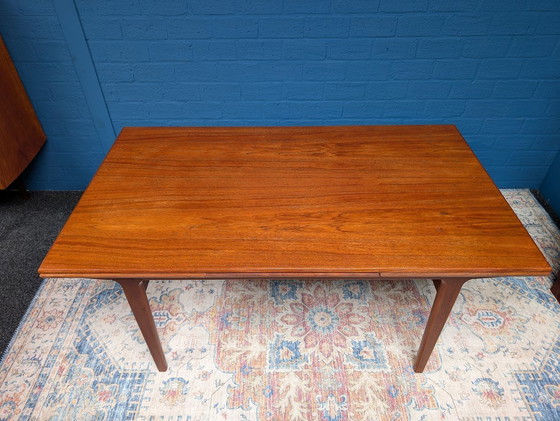 Image 1 of Vintage Extendable Dining Table, Vejle Stolefabrik, Danish Design From The Sixties