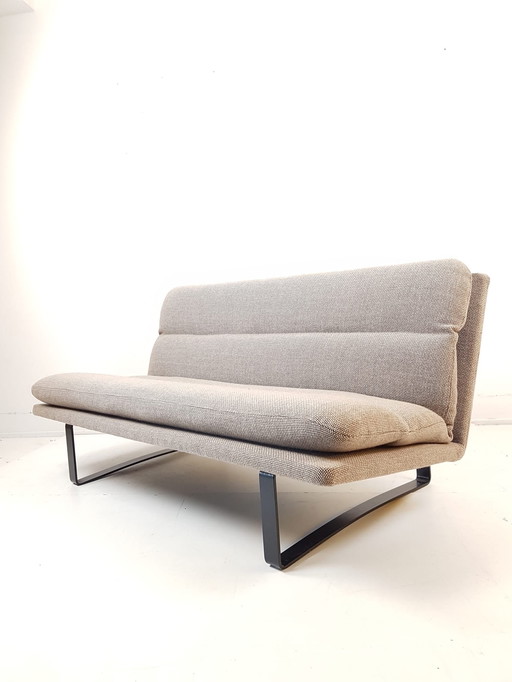 Artifort bankje Kho Liang Le beige ploegstof