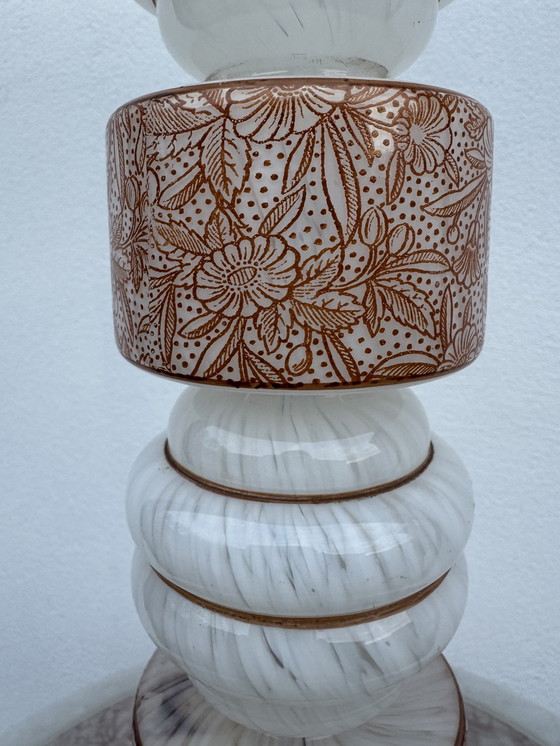 Image 1 of Lampadario in vetro Art Déco dalla Cecoslovacchia