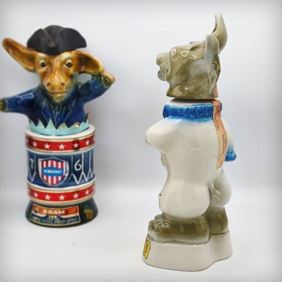Image 1 of Caraffa in ceramica "Clown Donkey" di Jim Beam, USA, anni '60