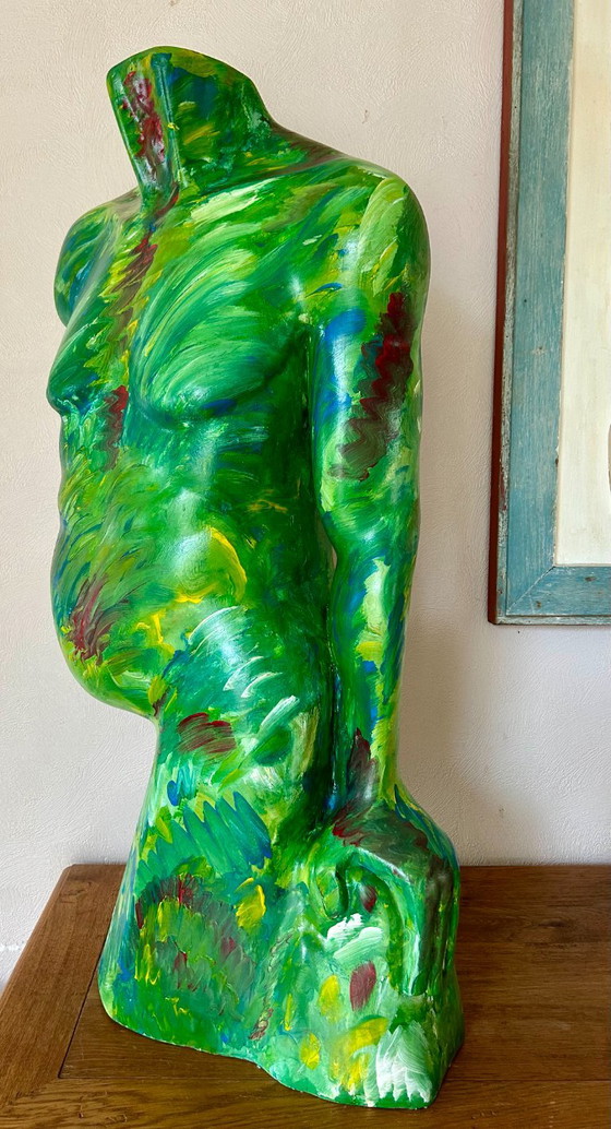 Torso maschile colorato – Sculture, Legno (photo 12 of 13)