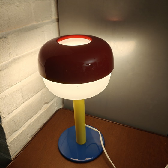 Image 1 of Einzigartige postmoderne IKEA Tischleuchte – Individuelle Farbkombination – Memphis-Stil