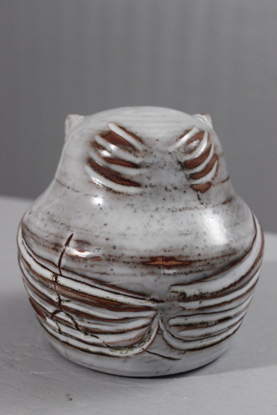 Image 1 of Robert Meynard in Avignon – Keramik-Eulenskulptur, um 1960