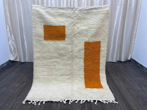 Handgeknüpfter Teppich aus reiner Wolle, traditionelle Handwerkskunst, Größe 2/3 M – Accupunto, vloerkleden en tapijten, Wool