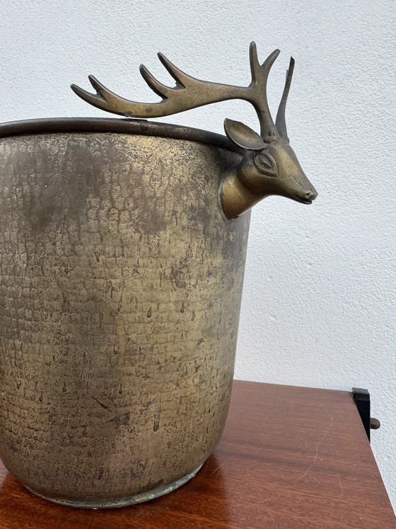 Image 1 of Antique champagne seal with stag heads