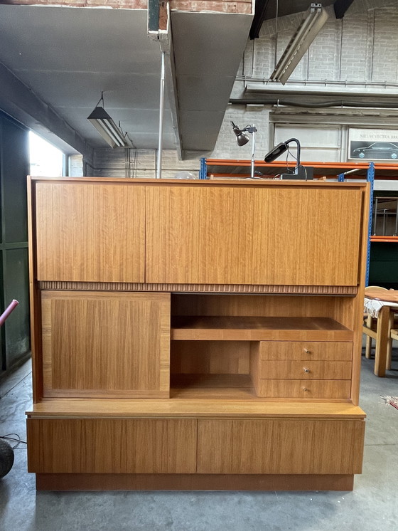 Image 1 of Vintage Swedish Wall Unit / Highboard - Royal Board 1970's