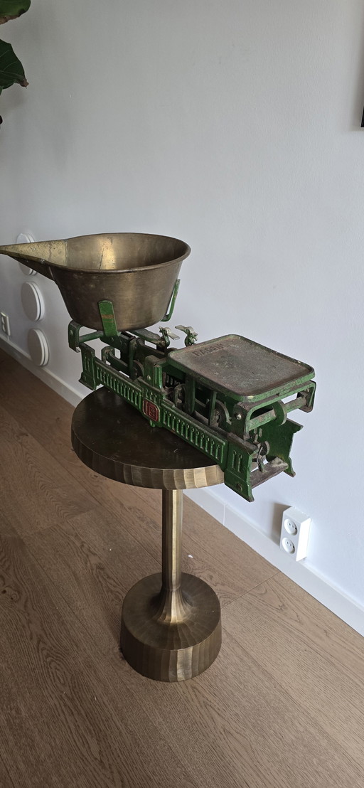 Balanza de artículos antiguos de Randang – decoratieve objecten, Copper, Cast Iron