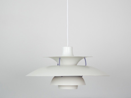 Lámpara colgante danesa vintage PH 5 de Poul Henningsen, Louis Poulsen, 1958 – hanglampen, Aluminium (photo 2 of 11)