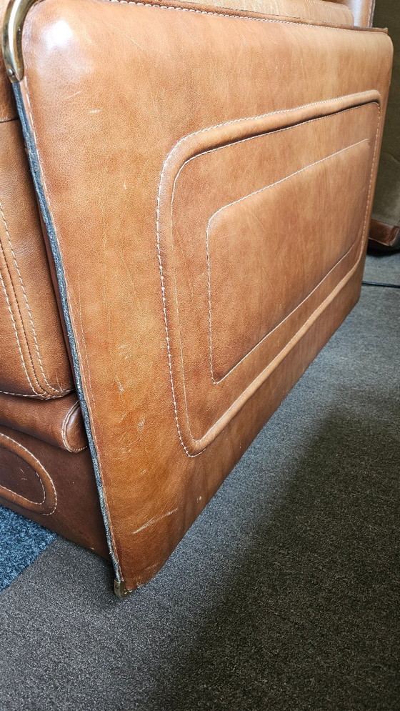 Image 1 of Baxter Arcon Sofa von Marco Milisich | Cognacfarbenes Leder, Italien