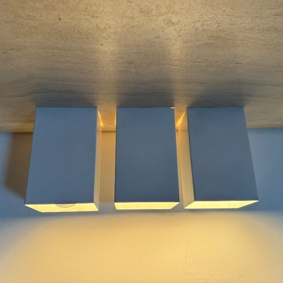 Image 1 of Set of 3 vintage Raak wall / ceiling lamps minimalist design , 1970s