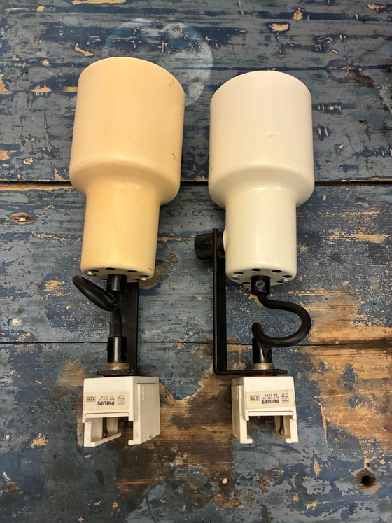 Set of 6 Vintage Philips Track Spot Lights NWS 83/96 – 70s Space Age – Metal, Plastic (photo 13 of 15)