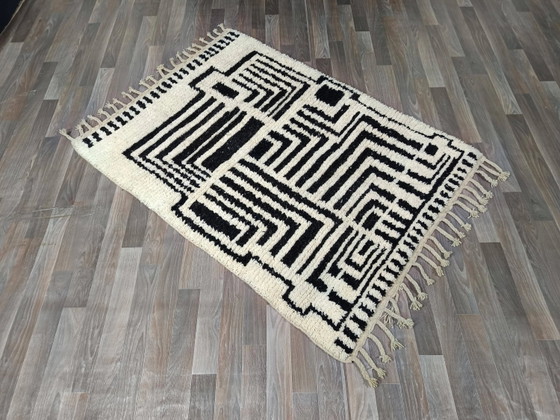 Handgefertigter Wollteppich Marokko 3 x 2 m – Teppiche & Läufer, Wool (photo 3 of 13)