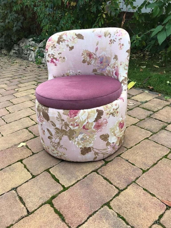 Mid-Century Armchair with Floral Pattern, 1970s – Mid Century Modern (photo 5 of 9)