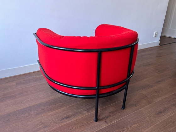 Image 1 of Set van 2 Harvink Design fauteuils – rood en blauw – Nederlands postmodernisme