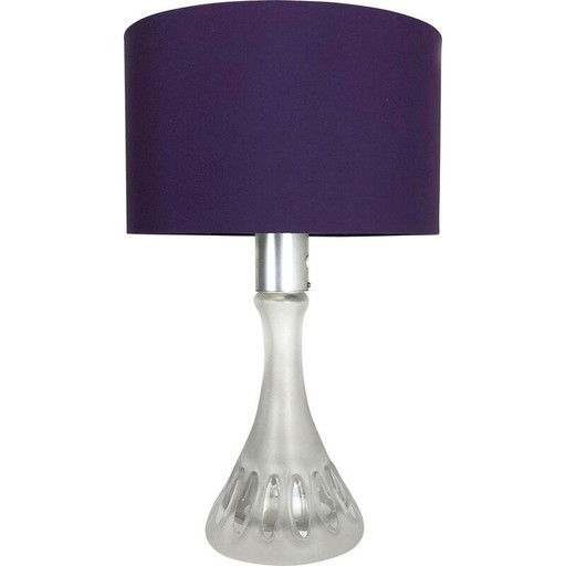 Vintage tulp bureaulamp in metaal en glas van Peill en Putzler, Duitsland 1970