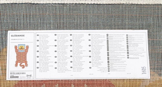 Image 1 of IKEA Glödande Walter Van Beirendonck Tijgertapijt