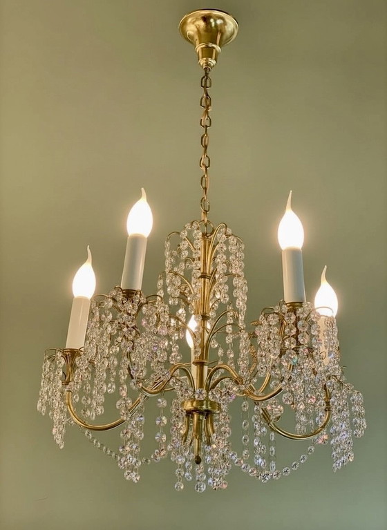 Image 1 of Splendida corona Swarovski di metà secolo Lucbter