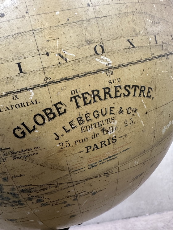 Image 1 of Antique globe - Lebegue ca 1900