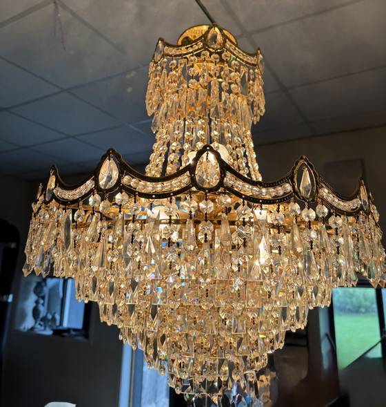 Image 1 of Beautiful Bohemian crystal chandelier