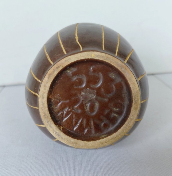 Bay Keramik Sgraffito Vase Nr 553-20 MCM Germany 40-50 – Vasen, Ceramic (photo 9 of 11)