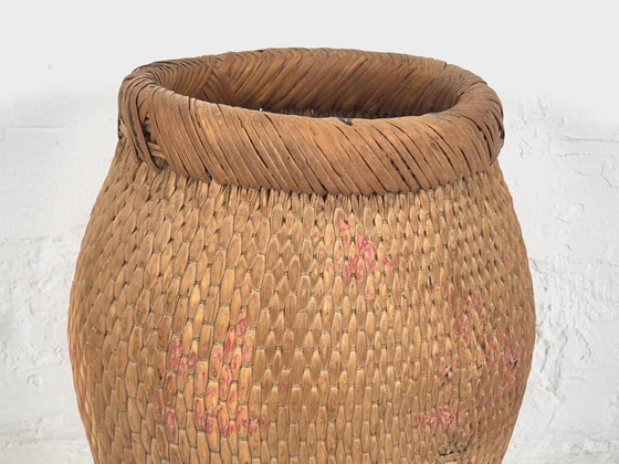 Antique willow basket (c.1900) #10, Decorative Objects, Wicker, Brown (photo 11 of 12)