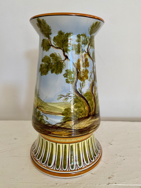 Image 1 of Vase ancien peint à la main