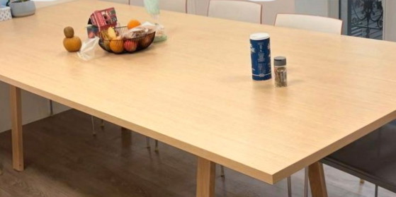 Image 1 of Large solid wood dining table for 10 people