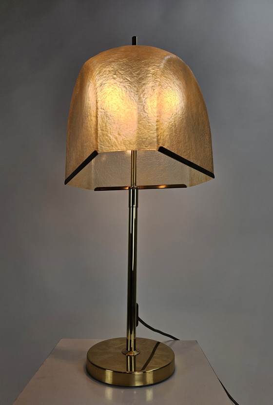 Image 1 of Lampada da tavolo italiana in fibra di vetro