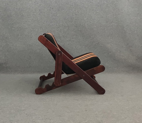 Image 1 of CHAISE MID CENTURY DANISH DESIGN 60s TEAK VINTAGE RETRO