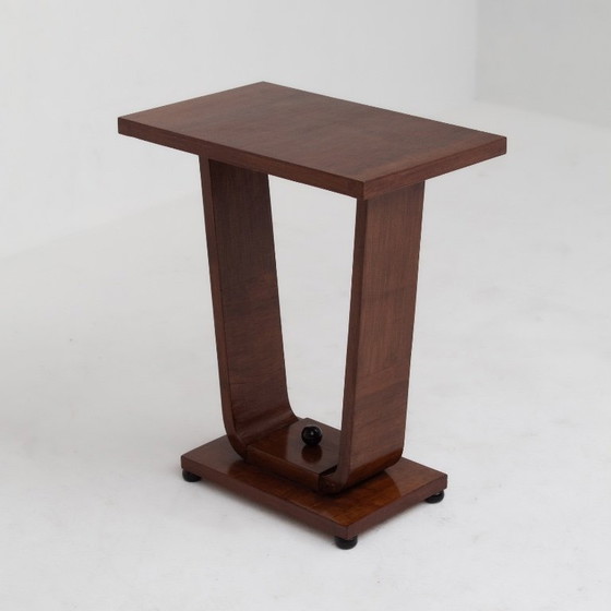 Image 1 of Art Deco Console Table in Walnut