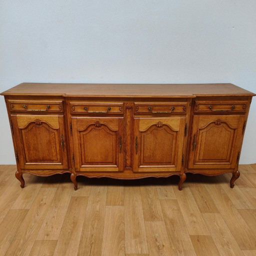 Country Vintage Louis XV Sideboard Wall Cabinet Buffet Cabinet. 504 – dressoirs, Wood (photo 2 of 19)