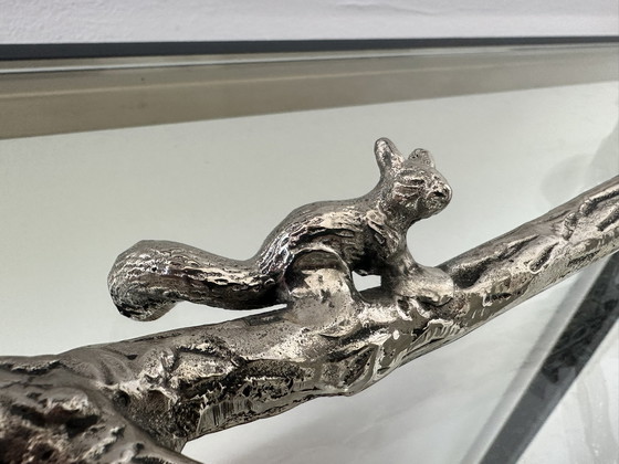 Image 1 of Polspotten Twiggy Squirrels Candlestick Silver