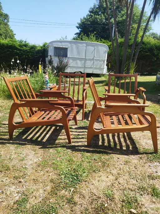 Ensemble fauteuils et banquette Adrian Pearsall 