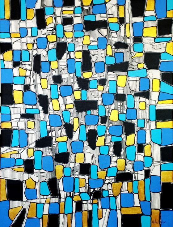 Image 1 of Natia Antadze Abstrakte Komposition XXL 