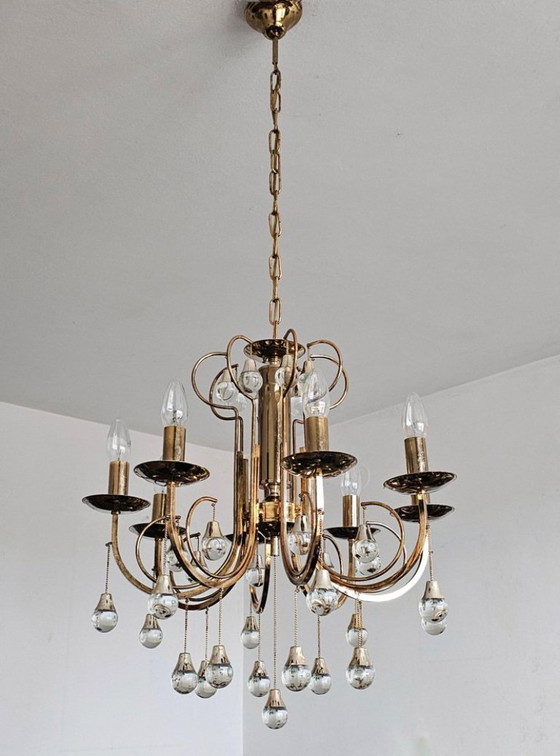 Image 1 of Lampadario Gaetano Sciolari anni '60