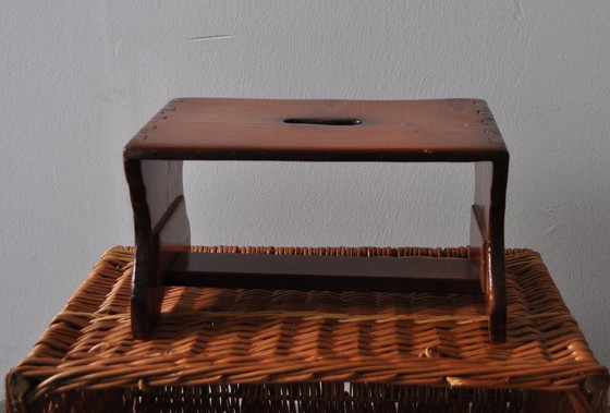 Sgabello vintage tinto, anni '60 – Sgabelli, Rustic (photo 3 of 5)