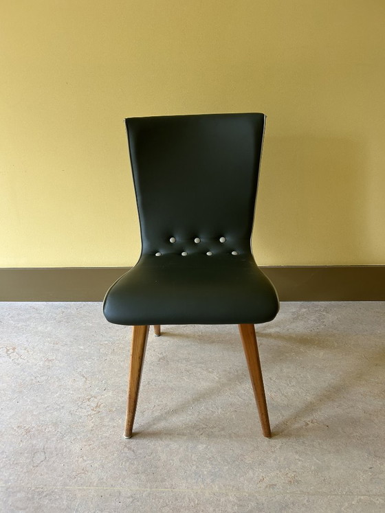 Image 1 of 6 sedie Swing Chair di design – G.J. van Os | Design olandese di metà secolo