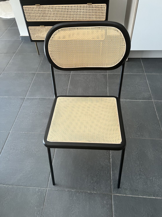 Set di 2 sedie in canna di Maisons du Monde – Condizioni eccellenti – Maison du Monde, Sedie da pranzo, Metal (photo 3 of 5)