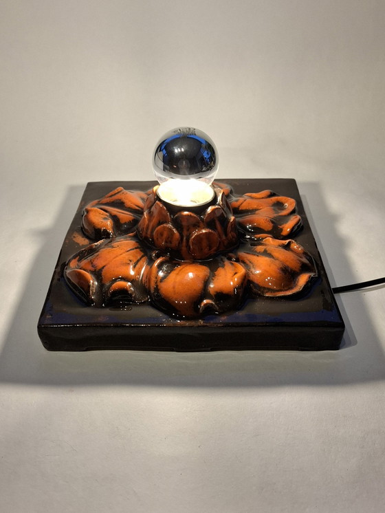 Image 1 of Grande lampada da parete in ceramica vintage